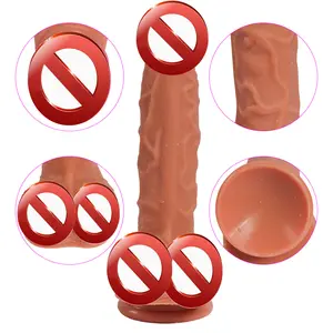 Libusex 21cm Dual Densities Silicone Dildo Lifelike Rubber Penis Erotic Sex Toys For Gay Lesbian Men Women