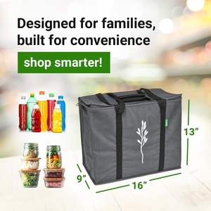 Многоразовая термосумка-холодильник из нетканого материала для продуктов, пикника и доставки еды - Product Image 4