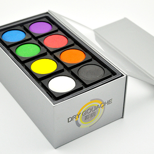 Ensemble de <span class=keywords><strong>peinture</strong></span> à l'eau solubles non toxiques professionnelles Sunny 8 couleurs, boîte de gouache sèche, pour la <span class=keywords><strong>peinture</strong></span> des enfants - Product Image 1