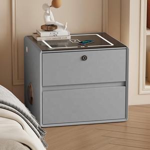 Ofertas por Tiempo Limitado: Mesita de Noche Inteligente de Lujo con 2 <span class=keywords><strong>Cajones</strong></span> y Sensor de Huella Dactilar <span class=keywords><strong>para</strong></span> Dormitorio - Product Image 5