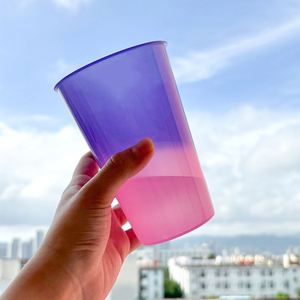 WSY865 Custom Temperature Change Color Logo <b>Cups</b> 16oz 22oz <b>Plastic</b> <b>Drinking</b> <b>Cups</b> Party Mood Stadium <b>Cup</b> With Logo - Product Image 5