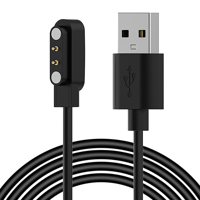 Wholesale Smart Watch 4 Pin Cable Pure Copper Cargador USB Magnetico De Carga with PVC Jacket 2 Pin Smart Watch Charger Cable