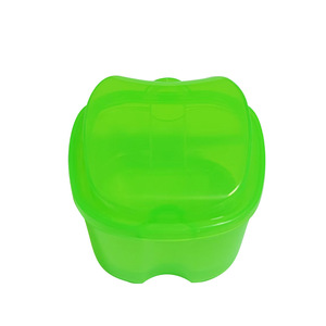 Boîte de rangement pour prothèses dentaires en forme de pomme, étui à dents en PP, couleur personnalisée, conteneur d'hygiène buccale - Product Image 4