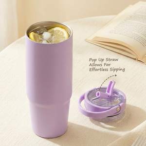 Custom logo Sport Water Bottles 30oz Double Wall Vacuum Insulated Stainless Steel Water Bottle <b>With</b> <b>Straw</b> Lid - Product Image 6