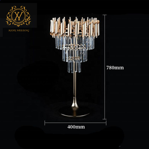 Centro de Mesa con Soporte de Flores de Cristal y Marco de Hierro Estilo Europeo, Decoración para Mesa Principal de Bodas, Fiestas y Eventos - Product Image 5