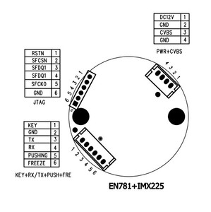 Một chìa khóa cân bằng trắng Ent nội soi Bo mạch chủ PAL NTSC tiêu chuẩn CVBS HD 1000TVL en781 + imx225 mô-đun Camera giám sát - Product Image 5