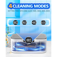 Professional Electric High Frequency 500ml 4 Modes Timer Jewelry Cleaning Machine Ultrasonic Retainer Cleaner