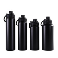 Termo Deportivo Portátil Minimalista de Acero Inoxidable, Resistente al Frío, 6-12 Horas, Diseño de Color Sólido, Fácil de Usar al Aire Libre
