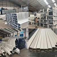 Profilé en alliage d'aluminium industriel durable GB 1515diy, cadre de châssis en tube carré pour toiture de villa, utilisation extérieure, plus de 5 ans