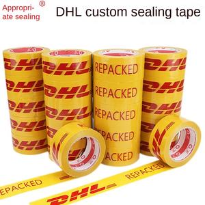 DHL personnalisé ceinture d'étanchéité BOPP simple face Carton ruban acrylique adhésif avertissement Logo 4.8 emballage personnalisé couleur TapeTape jupe - Product Image 2