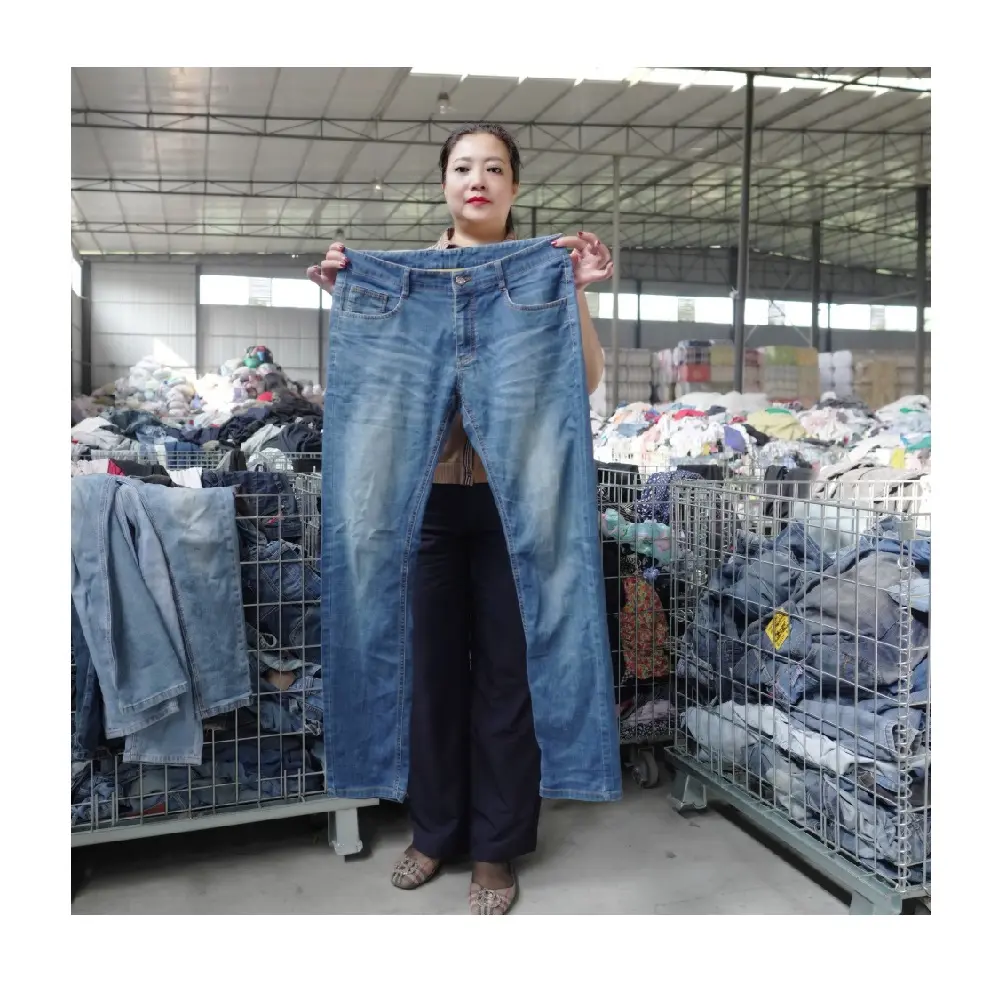 Custom Stock Wholesale Bulk Sale Jeans China Cheap New Arrival Stock Lots Men's Used Jeans