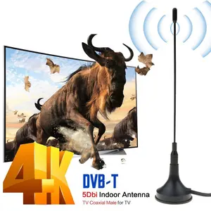 デジタル/アナログ信号強度と信号品質の向上ミニHDTVアンテナDVB-T Freeview5dBiデジタルTVアンテナ