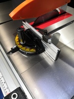 Scie circulaire de table à découpe de précision à induction commutable STR 10 « 12 » avec aspiration de poussière et roulettes pour le travail du bois