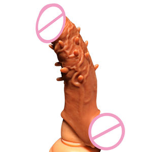 Préservatif d'amélioration du pénis en silicone TPE réutilisable à bas <span class=keywords><strong>prix</strong></span> Couverture de gode réaliste confortable pour jouets sexuels - Product Image 4