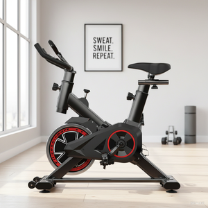Vélo <span class=keywords><strong>d</strong></span>'exercice <span class=keywords><strong>d</strong></span>'intérieur en acier, idéal pour le gymnase à la maison. Confortable pour l'entraînement de forme physique. Poid - Product Image 1