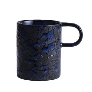 Tazza in Ceramica Blu Scuro Moderna con Smalto Reattivo Personalizzabile per Latte e <span class=keywords><strong>Caffè</strong></span>, Ideale per il Campeggio - Product Image 2