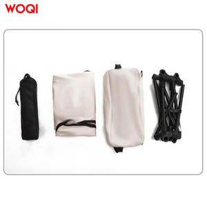 เก้าอี้ชายหาดพับได้ Woqi สีมิลค์กี้ ปรับความสูงได้ สำหรับกิจกรรมกลางแจ้ง ตั้งแคมป์ ตกปลา ท่องเที่ยว พักผ่อน - Product Image 1