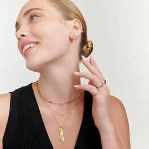 สร้อยคอแนวตั้งแบบปรับแต่งได้ ของขวัญวันแม่ - Product Image 1