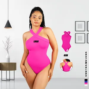 2023 mujeres primavera moda sin costuras Tanga body sexy látex monos firme barriga compresión body Shaper