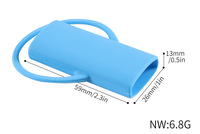 Étui pour briquet en silicone moderne et créatif, étanche, antichoc, protection, logo personnalisé, cadeau publicitaire