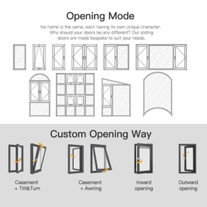 Portes d'entrée principales modernes en aluminium pour maisons, design turc, pour intérieur et extérieur, en métal, pour chambre à coucher - Product Image 6