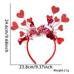 Fascia per Capelli Personalizzata con Orecchie di <span class=keywords><strong>Topolino</strong></span>, Cerchietto a Forma di Cuore per Parco Divertimenti, Outfit Quotidiani e Feste per Bambini - Product Image 3