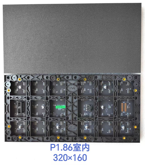 LED Display Full Color 800cd Brightness 3840Hz Refresh Rate 1.86mm Pixel Pitch 320x160mm Screen Size Retail Store Wayfinding