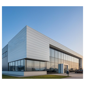 中国工业仓库现代设计经济钢结构车间预制陈列室和办公楼 - Product Image 3