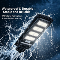 Lampe solaire étanche en ABS avec capteur de mouvement, lampe LED solaire pour rue, capteur de mouvement, éclairage solaire extérieur