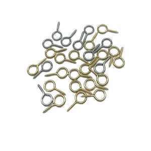 Màu xanh và trắng kẽm mạ sắt dây giày vít chủ đề tốt Tự Khai thác đóng cuối treo Nhẫn Câu Hỏi đánh dấu móc đầu bu lông - Product Image 1