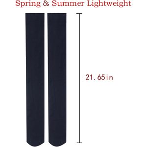 Chaussettes hautes jusqu'aux cuisses, bas longs pour femmes et filles, chauffe-jambes respirants en Spandex et Nylon, usage quotidien - Product Image 4