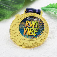 Médailles personnalisées en alliage de zinc avec logo et lettres imprimées, médailles commémoratives plaquées or, médailles 2026 pour marathon de course à pied