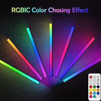Barre lumineuse intelligente sous le moniteur, lumières d'ambiance de jeu, synchronisation de la musique, couleurs changeantes, barre d'éclairage rvb pour la décoration de la télévision