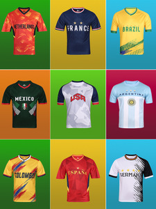 Camiseta Deportiva Personalizada <span class=keywords><strong>de</strong></span> Fútbol <span class=keywords><strong>de</strong></span> 48 Naciones, Arabia Saudita, Estados Unidos, España, Australia, Transpirable, <span class=keywords><strong>de</strong></span> Manga Corta, para Fanáticos <span class=keywords><strong>de</strong></span> Partidos - Product Image 2