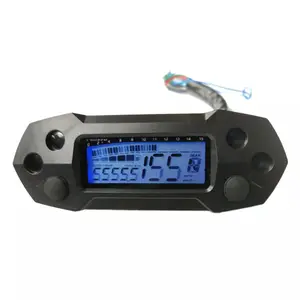 Velocímetro Digital para motocicleta, instrumento de reloj con pantalla LED LCD, odómetro, tacómetro, precio competitivo, número 38