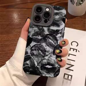 เหมาะสำหรับเคสโทรศัพท์ Apple 15, เคสป้องกันโทรศัพท์กันกระแทกแบบเต็มหน้าจอริมฝีปากเคลือบผิวด้วยไฟฟ้า - Product Image 1