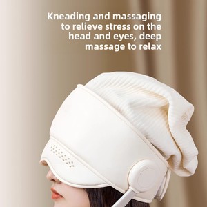 Masseur électrique <span class=keywords><strong>pour</strong></span> la tête avec nœuds de pression, utilisé <span class=keywords><strong>pour</strong></span> le pétrissage profond du cuir chevelu <span class=keywords><strong>et</strong></span> la thérapie thermique de la tête, circonférence de la tête réglable - Product Image 3