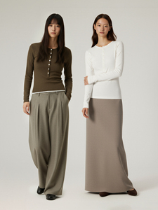 Wholesale <strong>Women</strong> Casual Long Sleeve <strong>Henley</strong> T <strong>Shirt</strong> for <strong>Women</strong> Slim Fit Long Sleeve Top - Product Image 3