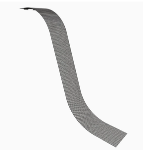 LED Flexible Transparent Screen Indoor <b>Wall</b> Mount Silver Color 1500 cd Brightness 170° Viewing Angle Advertising <b>Display</b> - Product Image 2