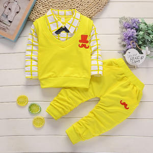 Vente en gros de vêtements pour bébés garçons printemps-automne, ensembles de vêtements pour enfants - Product Image 4