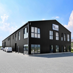 Edificio de taller prefabricado de acero con estructura en forma de H soldada, diseño AutoCAD, pintura epoxi, edificio de oficinas prefabricado - Product Image 1