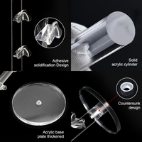 Support de présentation pour lunettes cylindriques, support de lunettes de soleil, organisateur de gel pour lunettes, support de comptoir pour lunettes, support de lunettes en acrylique