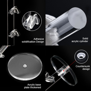 ชั้นวางแว่นตาทรงกระบอก ชั้นวางแว่นกันแดด ชั้นวางแว่นตาแบบเจล สำหรับวางบนเคาน์เตอร์  ที่วางแว่นตาอะคริลิค - Product Image 5