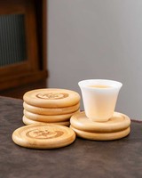 Sous-verres en bambou originaux, motif végétal des vertus chinoises traditionnelles, vente en gros en vrac pour la revente transfrontalière
