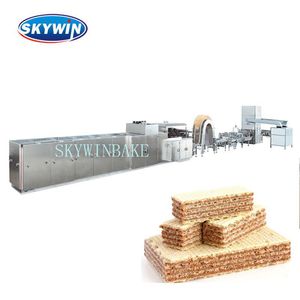 Skywin New Nhãn Hiệu <span class=keywords><strong>Wafer</strong></span> Biscuit Máy Mini Enrobing Sô Cô La 5 Hai Lớp <span class=keywords><strong>Wafer</strong></span> Dòng Máy - Product Image 3