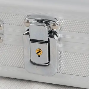 Engineered Case Silver Laminate Aluminum Carrying Instrument Display Case