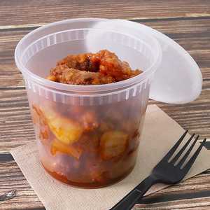 Kitchenware Clear Pp Cup With Ldpe Leakproof Lid 24 Oz <b>Stackable</b> Food <b>Storage</b> Deli <b>Container</b> - Product Image 4