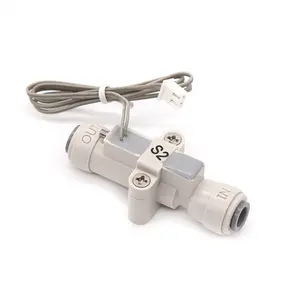 Commutateur de débit d'eau à connexion rapide 1/4 ''faible débit de démarrage <300 ml/min commutateur normalement ouvert Signal de débit pour Machine à eau/café/thé