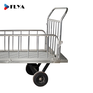 Plataforma de camión de equipaje de aleación de aluminio de 4 ruedas, carrito de equipaje de aeropuerto, carros de equipaje de línea aérea, carrito de equipaje de servicio pesado - Product Image 4