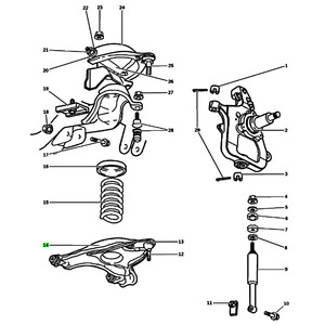 Bras de suspension pour Dodge Ram 1500 2000-2001 52113889AA 52113888AA Pièce de rechange pour suspension MacPherson - Product Image 4